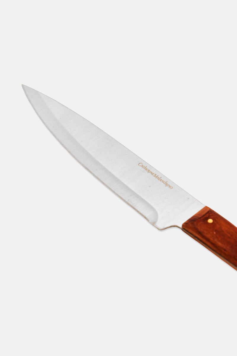 Catherine Malandrino Stainless Steel Chef Knife, Brown - Image 3